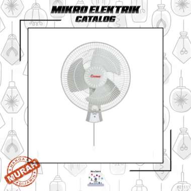 Cosmos 12CWF Wall Fan Kipas Angin Dinding - White [12 Inch]
