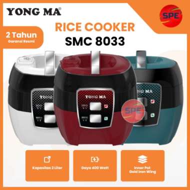 RICE COOKER / MAGIC COM YONG MA KAPASITAS 2 LITER SMC 8033 / SMC8033 GARANSI RESMI (MEDAN)