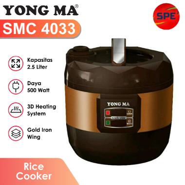 RICE COOKER YONG MA KAPASITAS 2.5 LITER SMC 4033 GARANSI RESMI (MEDAN)