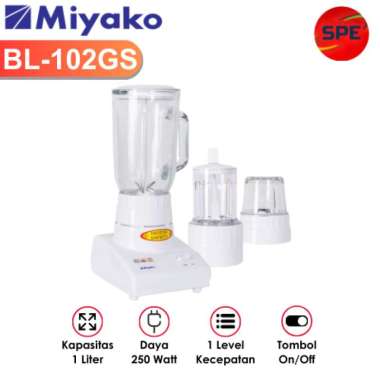 Blender Miyako 3 In 1 Kaca BL-102GS