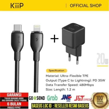 Baseus Kepala Charger Super Si Quick Charger Type C PD 20W iPhone 12 bundling BUNDLING C+IP 35W HITA