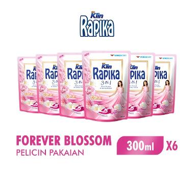 Rapika Forever Blossom Pelicin Pakaian Pouch 300 mL [6 pcs]