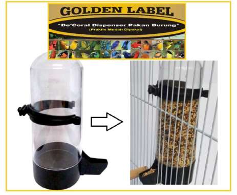 Dispenser Pakan Burung | Tempat makanan Burung | Pakan Hewan