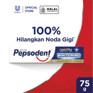 Promo Harga Pepsodent Pasta Gigi Complete 8 Actions Plus Whitening 75 gr - Blibli