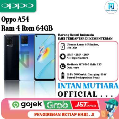 SmartPhone Oppo A54 Ram 4 Rom 64GB biru
