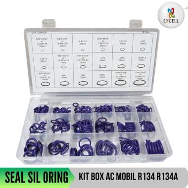 Seal sil oring o-ring karet kit box ac mobil r134 r134a HIJAU