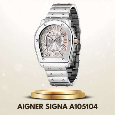 Aigner Signa A105104 - Jam Tangan Pria Original Silver