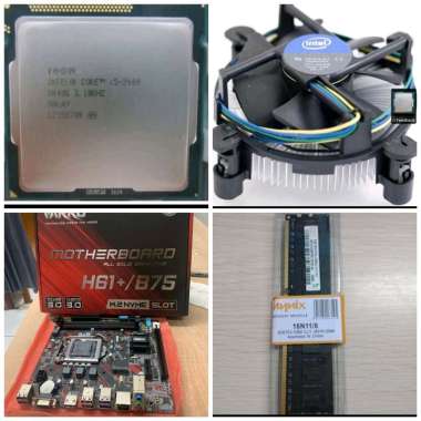 Paket Pc Rakitan Intel Core i5 Gen 2 LGA 1155 H61+ / B75 RAM 8gb