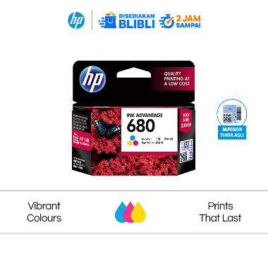 HP 680 Tri-color Original Ink Advantage Cartridge