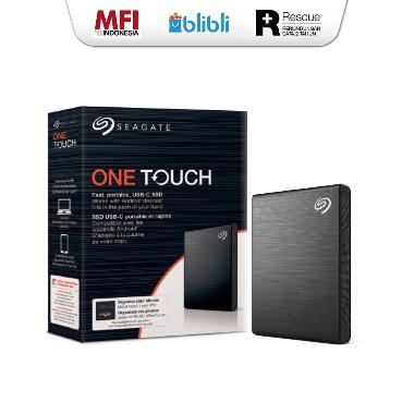 Seagate One Touch SSD SpeedX 1TB Eksternal Hardisk Portable USB-C Black --