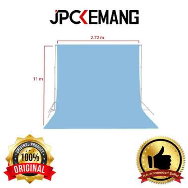 JPC KEMANG Background Paper BEC ex. Kelly Photo Studio 2.72x11m Backdrop Paper BEC ORIGINAL Sky Blue