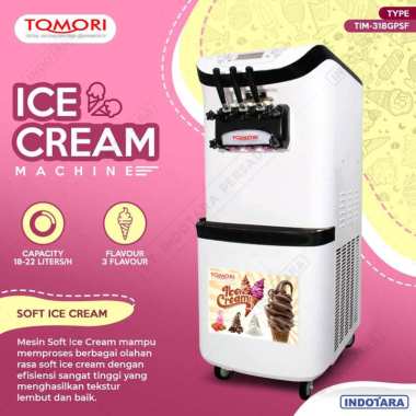 Paket Mesin Pembuat Es Krim Soft / Soft Ice Cream Machine 5 Glossy White