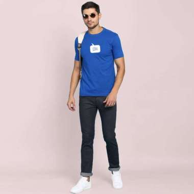 SUPERTEE FASHION PRIA PAKAIAN KAOS POLO PRIA HI UNGU MUDA XXL