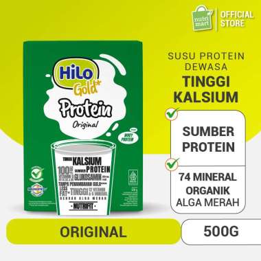 HiLo Gold Original 500g - Susu Tinggi Kalsium Rendah Lemak