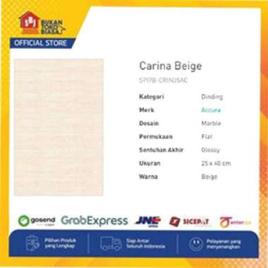 KERAMIK DINDING ACCURA CARINA BEIGE 25X40 QUALITY1