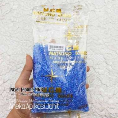 1 BUNGKUS (PON=450 GRAM) PAYET JEPANG MGB HARGA GROSIR 543 BIRU TURKIS PELANGI 543-PASIR