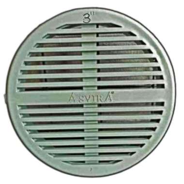 Tutup saringan pipa motif salur - Tutup Biopori PVC [ 4 inch ] gray