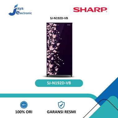 SHARP SJ N 192 D VB / SAKURA VIVID BLUE KULKAS LEMARI ES 1 PINTU SJ-N192D-VB blue