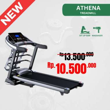 VOSGO Fitness ATHENA Alat Olahraga Treadmill Elektrik Treadmil Listrik 3.5 HP Auto Incline Semua Uku