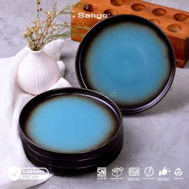 SANGO Set Piring Salad Stackable Rustic Mint (Isi 4)