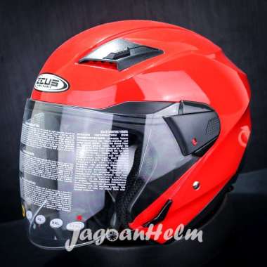 ZEUS Helm ZS611 SOLID | DARK RED Met ZS-611 | ZS 611 Double Visor M