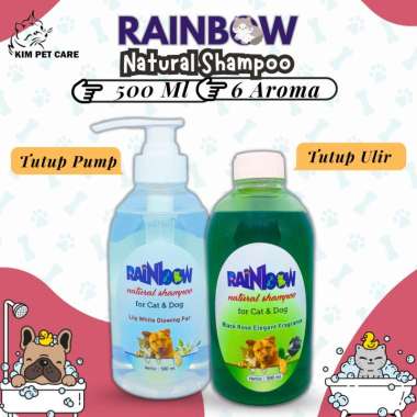 Rainbow Natural Shampo 500 ml Tutup Pump Orange Passion