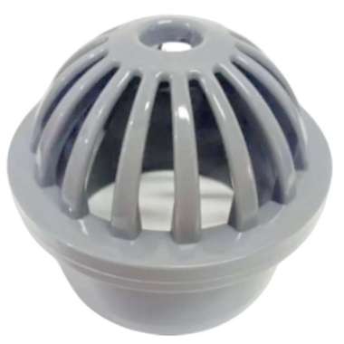 Power Roof Drain Filter Saringan Talang Air PVC 3 dan 4 Inchi Abu Plastik Mencegah Penyumbatan Daun