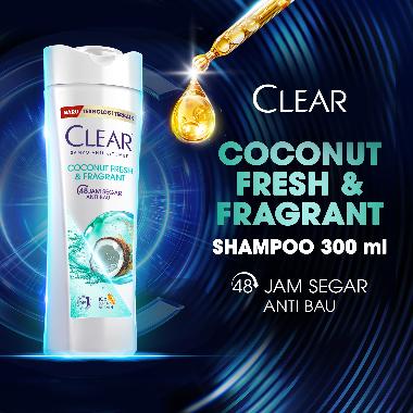 Promo Harga Clear Shampoo Coconut & Rice Freshness 300 ml - Blibli