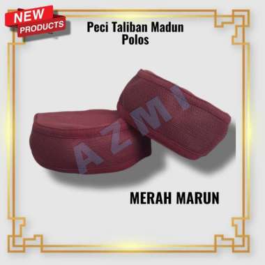 Peci haji Taliban Madun murah , kopiah madun , Peci Taliban Merah Marun 5