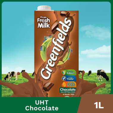 Promo Harga Greenfields Fresh Milk Choco Malt 1000 ml - Blibli