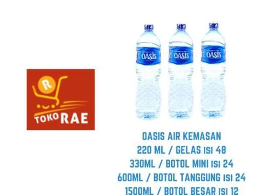 Oasis Mineral Water Ukuran 220ML (Gelas)