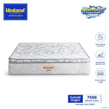 Uniland Springbed Scania Pillowtop - Hanya Kasur Spring Bed 180 x 200 Grey