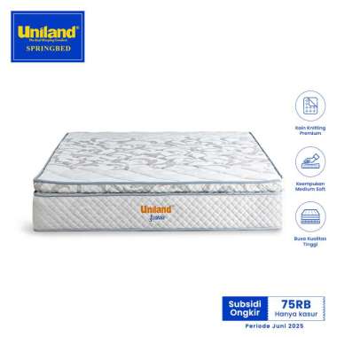 Uniland Springbed Scania Pillowtop - Hanya Kasur Spring Bed 180 x 200 Grey