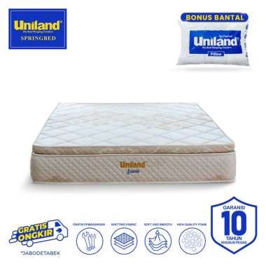 Uniland Springbed Scania Pillowtop - Hanya Kasur Spring Bed 120 x 200 Grey