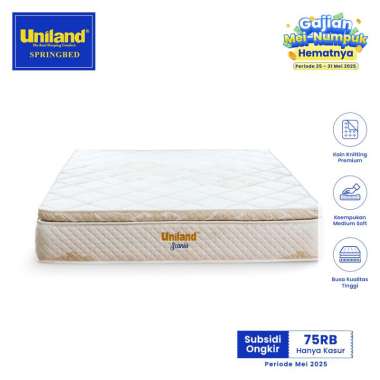 Uniland Springbed Scania Pillowtop - Hanya Kasur Spring Bed 180 x 200 Grey