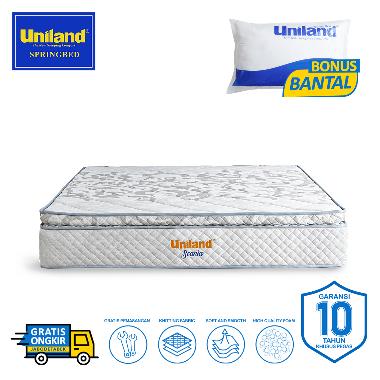 Uniland Springbed Scania Pillowtop - Hanya Kasur Spring Bed 120 x 200 Grey