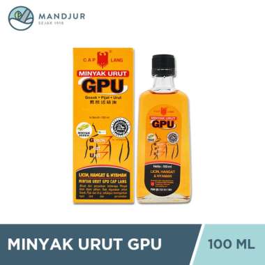 Minyak Urut GPU Cap Lang Minyak Sereh 100 mL - Minyak Urut Licin dan Hangat