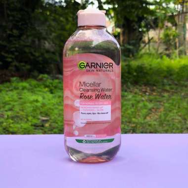 Garnier Micellar Rose Water Clean & Glow Skin Care - 400 ml (Pembersih Wajah Untuk Kulit Glowing)