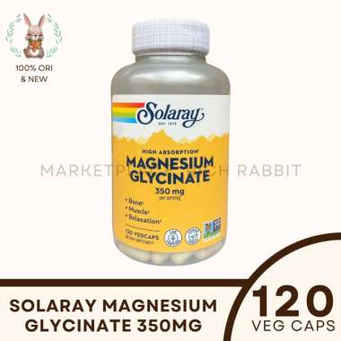 Solaray Magnesium Glycinate 350 mg 120 Veg Suplemen Kesehatan Vitamin Solaray Glycinate