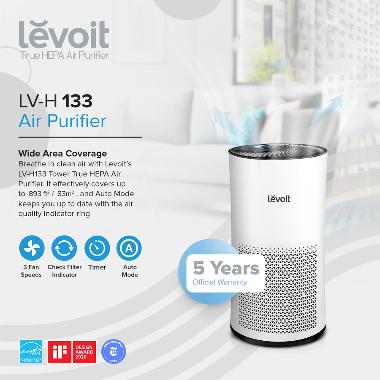 Levoit Air Purifier Tower True HEPA Filter H13 LV-H133 - Mi Gadget