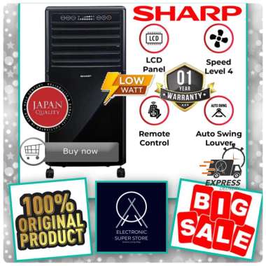 AIR COOLER SHARP PJ-A77TY PJA77TY A77TY PJ A77TY AUTO SWING LOUVERS REMOTE CONTROL LED PANEL SHARP A