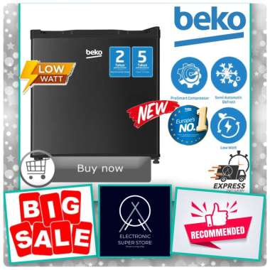 KULKAS PORTABLE MINI BAR BEKO RS5020BMD RS5020 BMD RS 5020BMD PORTABLE MINI BAR 50L SUPER LOW WATT L
