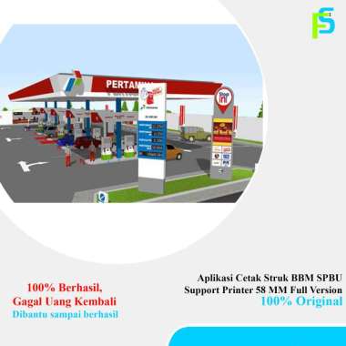 Aplikasi Cetak Struk BBM SPBU Support Printer 58 MM Full Version