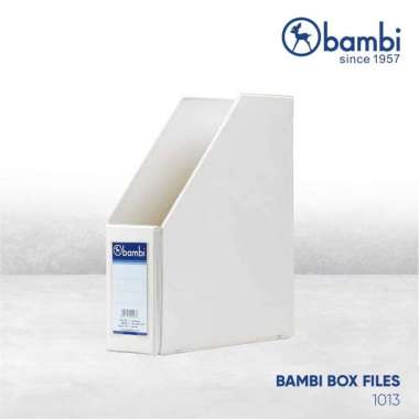 Bambi Box Magazine File Folio / Tempat Penyimpanan Buku Majalah - 1013 White