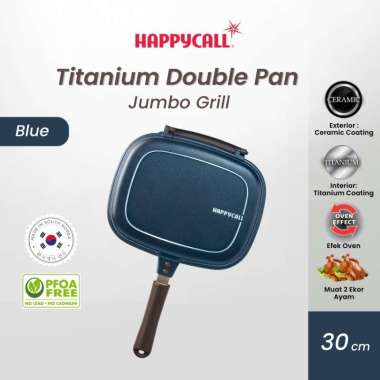 Happycall Titanium Double Pan Jumbo Grill Blue