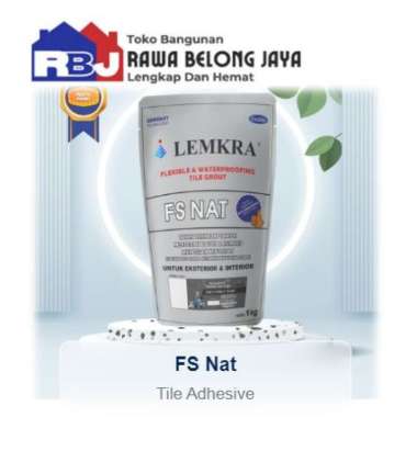 LEMKRA FS NAT PENGISI COR RONGGA KERAMIK [1 kg] - 202 NATURAL WHITE