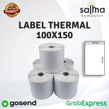 LABEL BARCODE 100 X 150 MM KERTAS STICKER DIRECT THERMAL 100 x150 MM