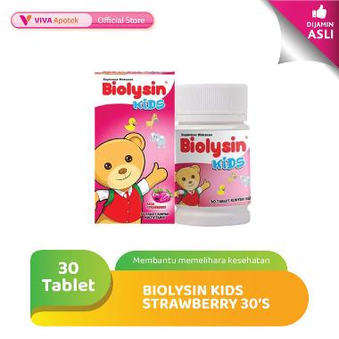 Biolysin Kids Strawberry Multivitamin Anak - 30 Tablet