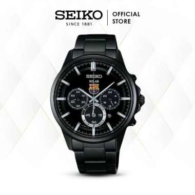 Jam Tangan Pria Seiko Spirit FCB Barcelona Solar Stainless Steel SBPY049 Original