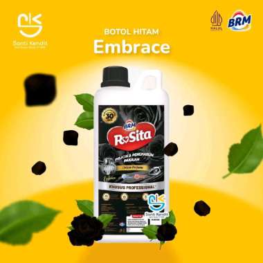 BRM PELICIN PAKAIAN BOTOL Mawar laundry Hitam